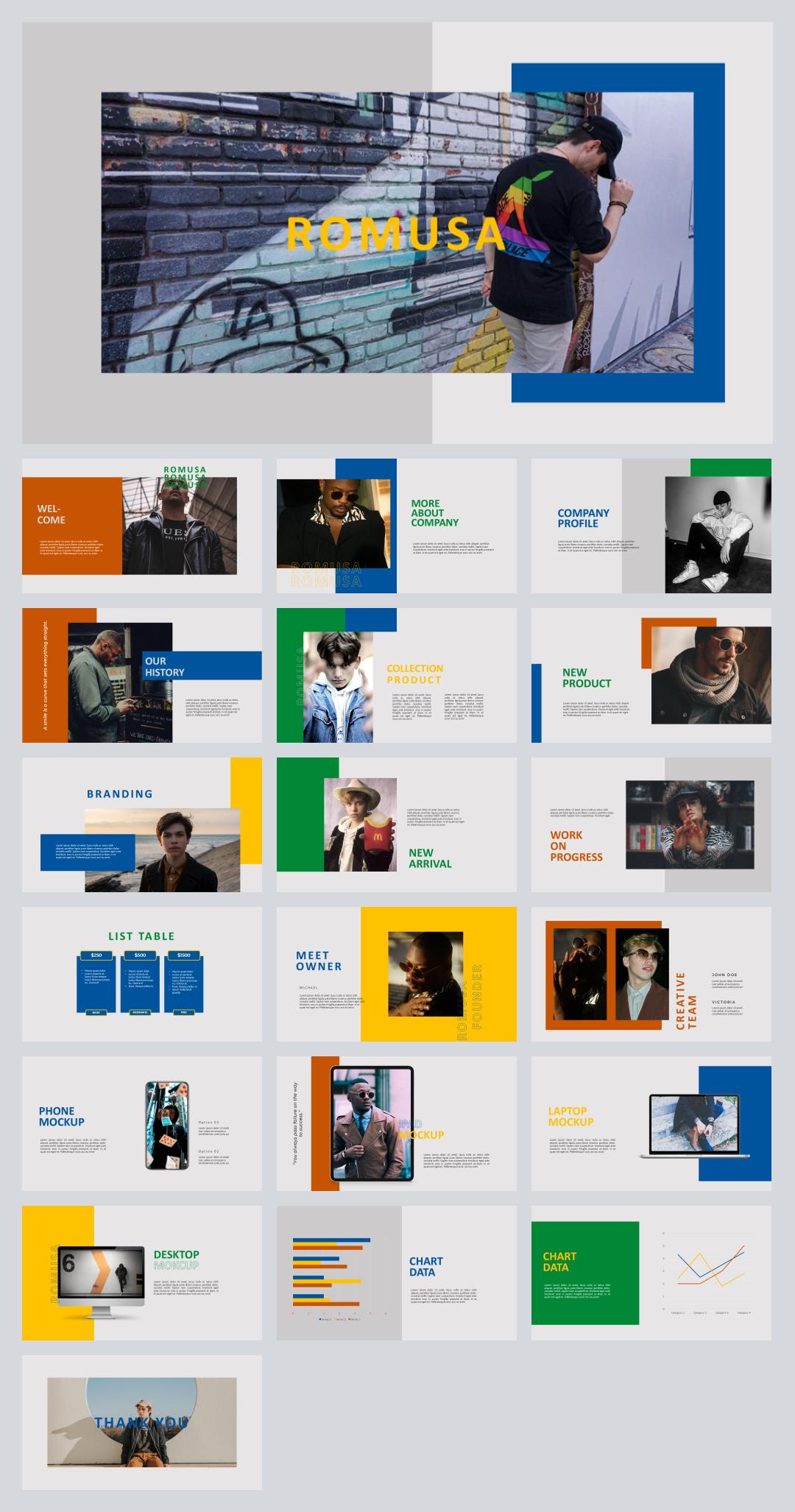 多彩炫酷人物ppt模板.pptx