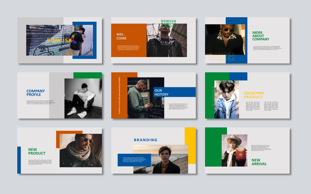 多彩炫酷人物ppt模板.pptx