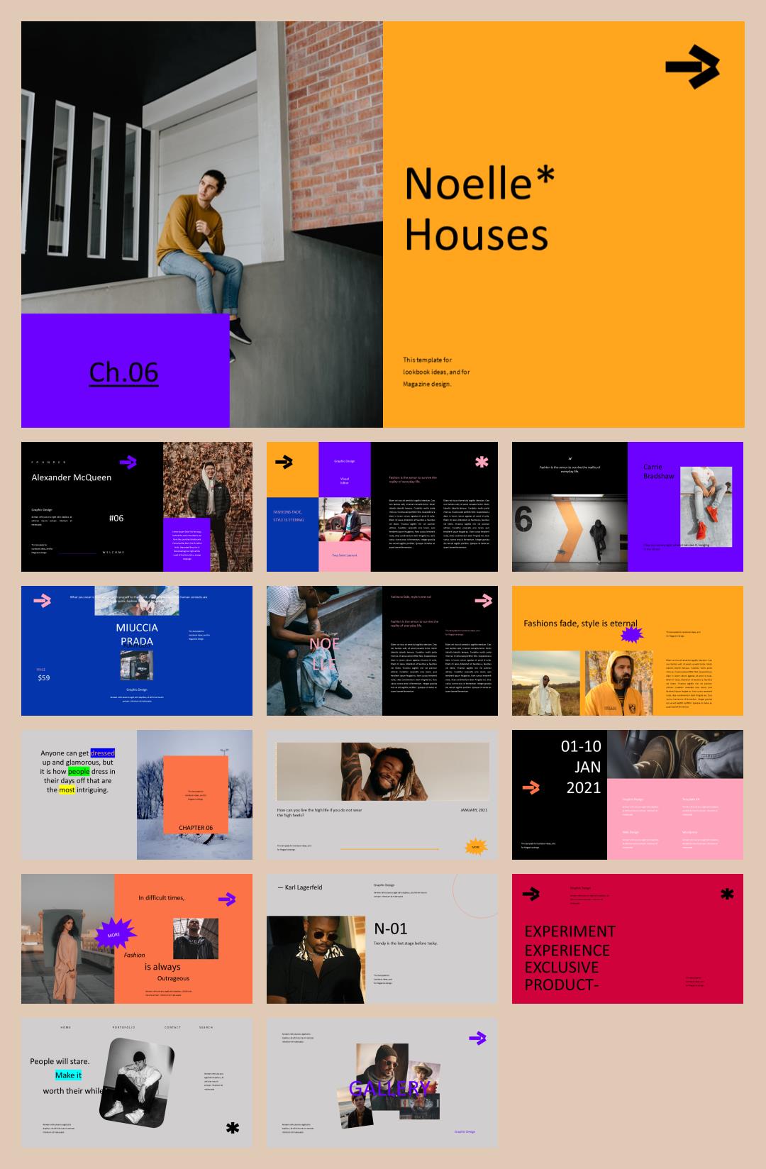 多彩时尚人物ppt模板.pptx