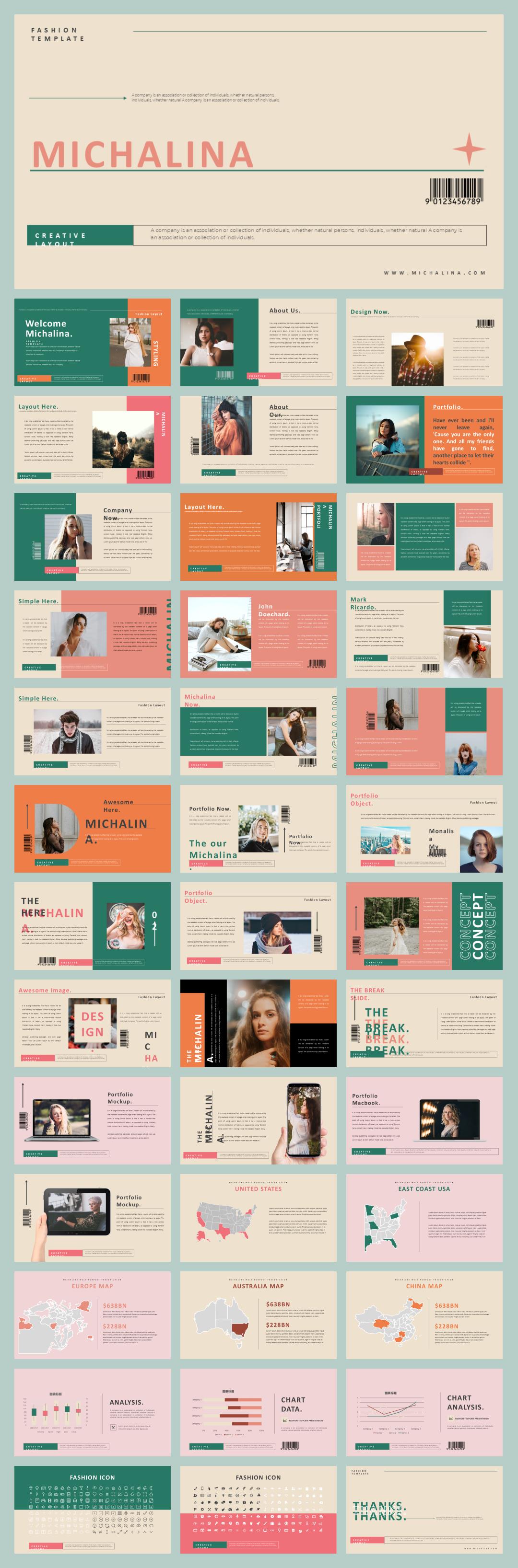 深色系时尚人物ppt模板.pptx