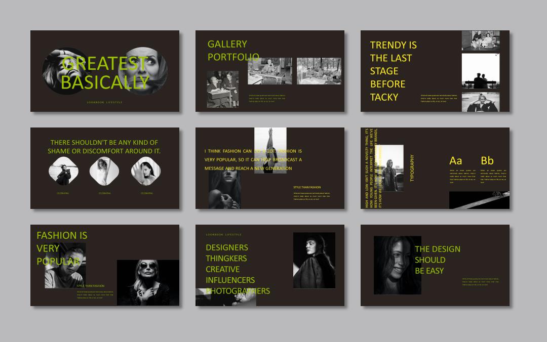 黑白炫酷人物ppt模板.pptx