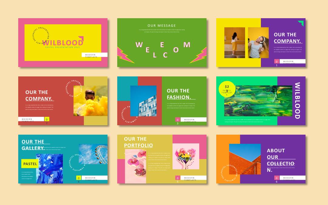 多彩艺术杂志风PPT模版.pptx