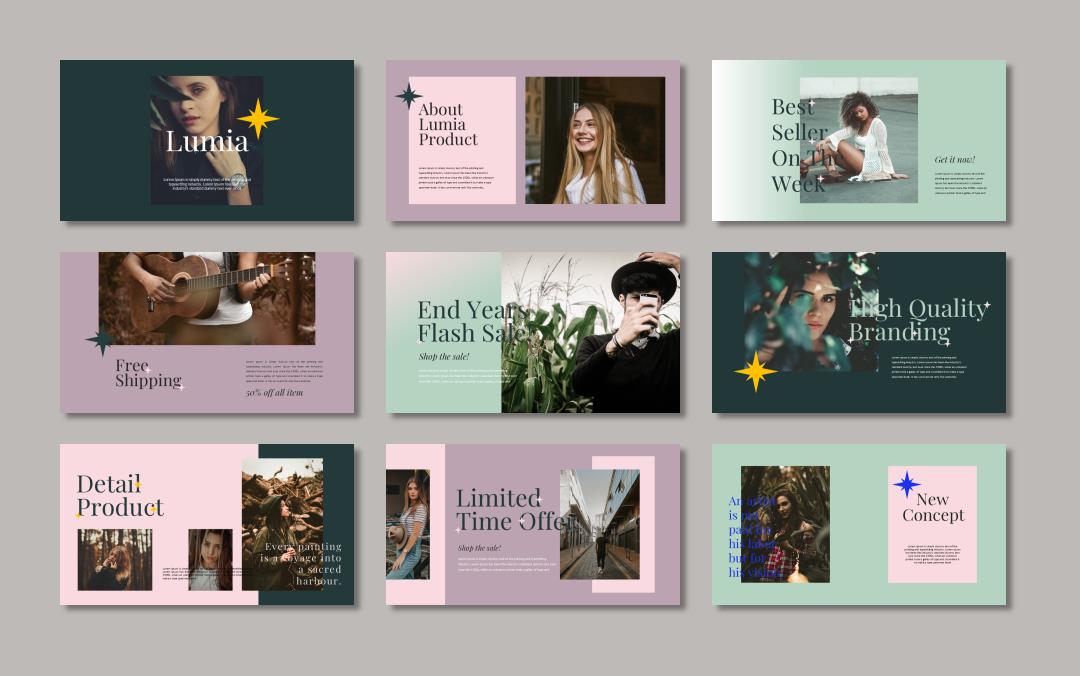 多彩时尚人物ppt模板.pptx