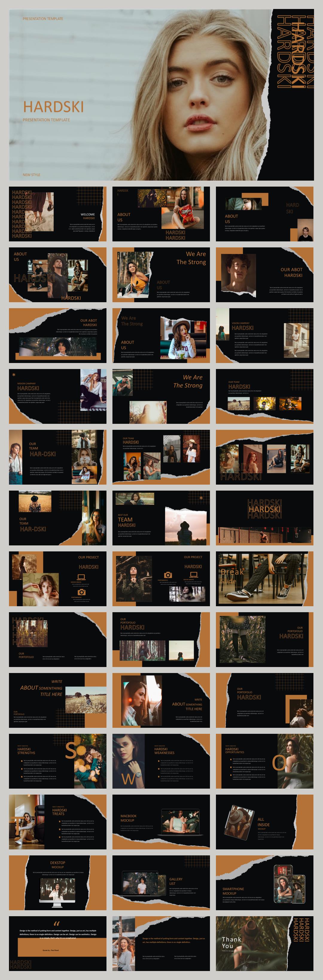 黑黄撞色人物ppt模板.pptx