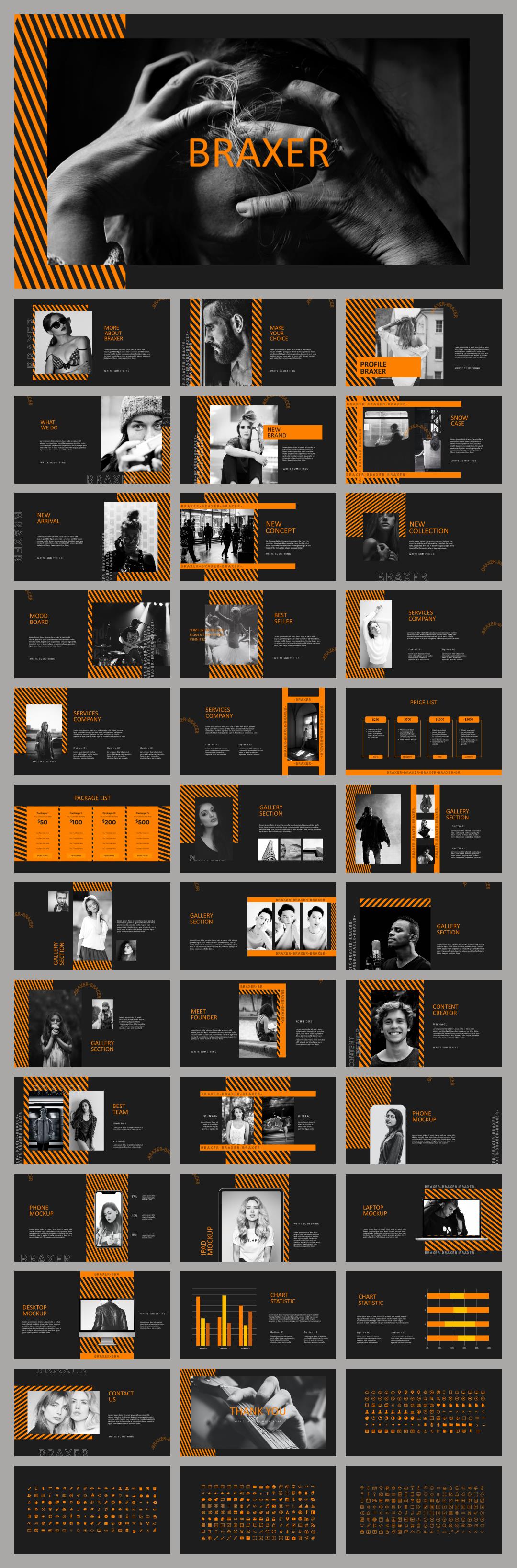 黑橙炫酷ppt模板.pptx