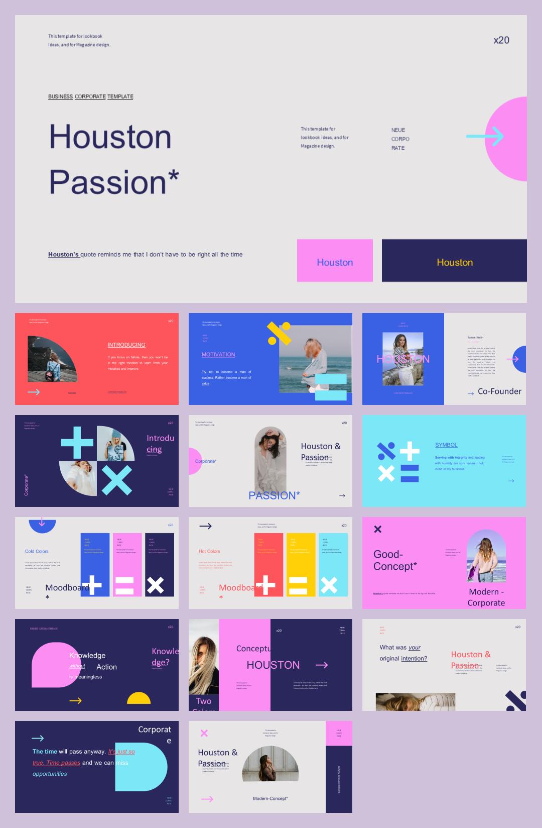 多彩人物ppt模板.pptx