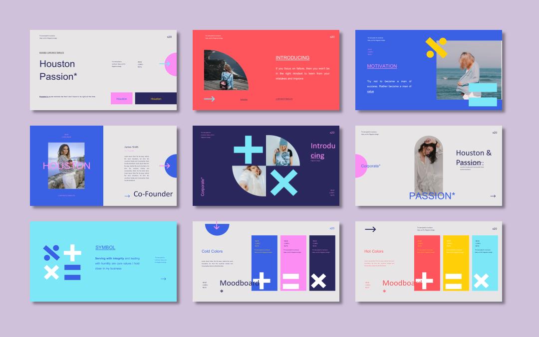 多彩人物ppt模板.pptx