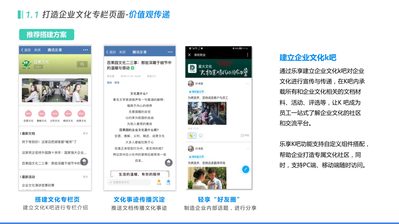 腾讯乐享:三个方向、五个步骤-从0到1搭建企业文化社区.pdf