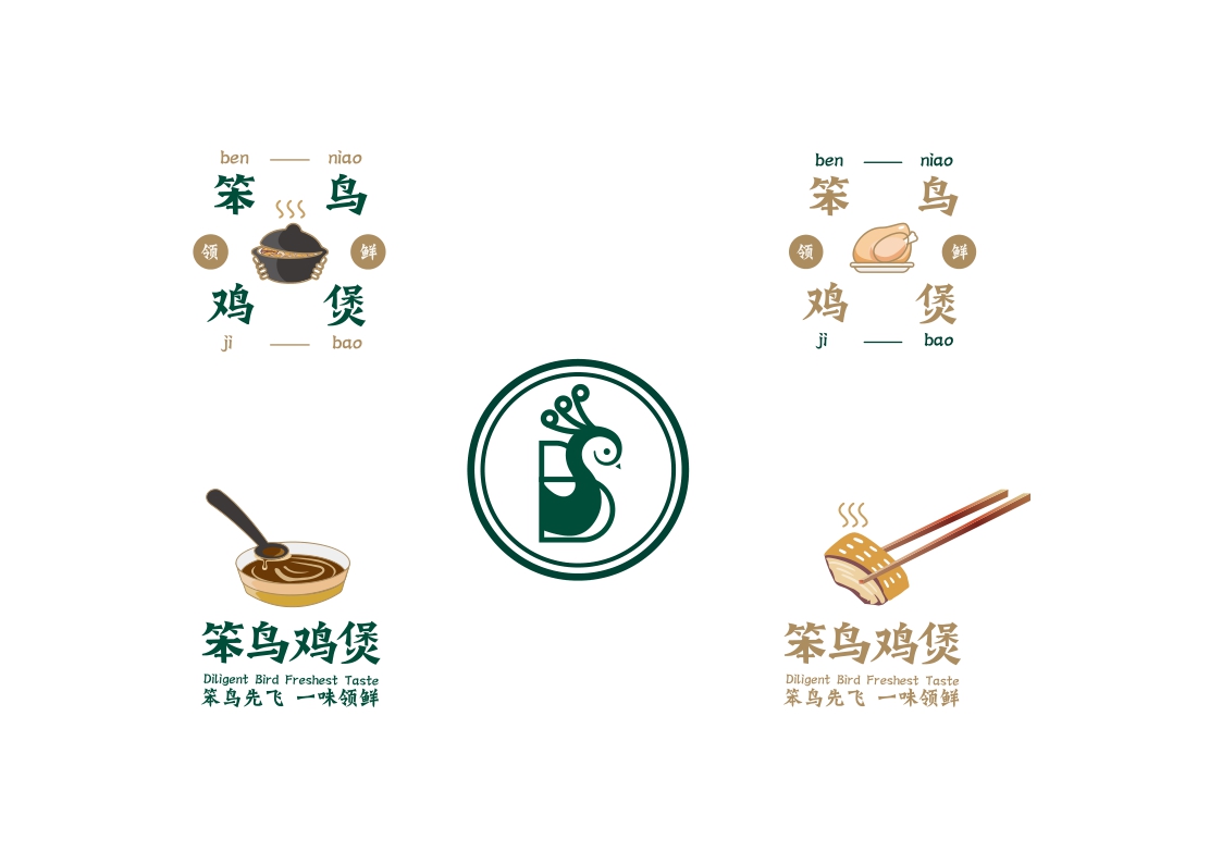 笨鸟鲍鱼鸡煲餐饮品牌手册.pdf