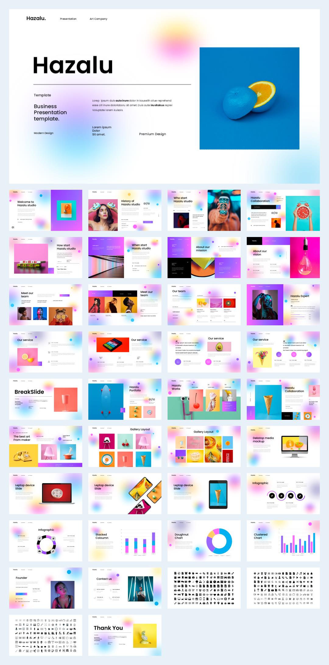 多彩现代工作汇报PPT模板.pptx