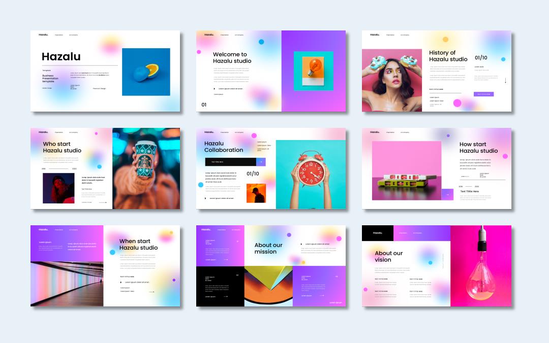 多彩现代工作汇报PPT模板.pptx