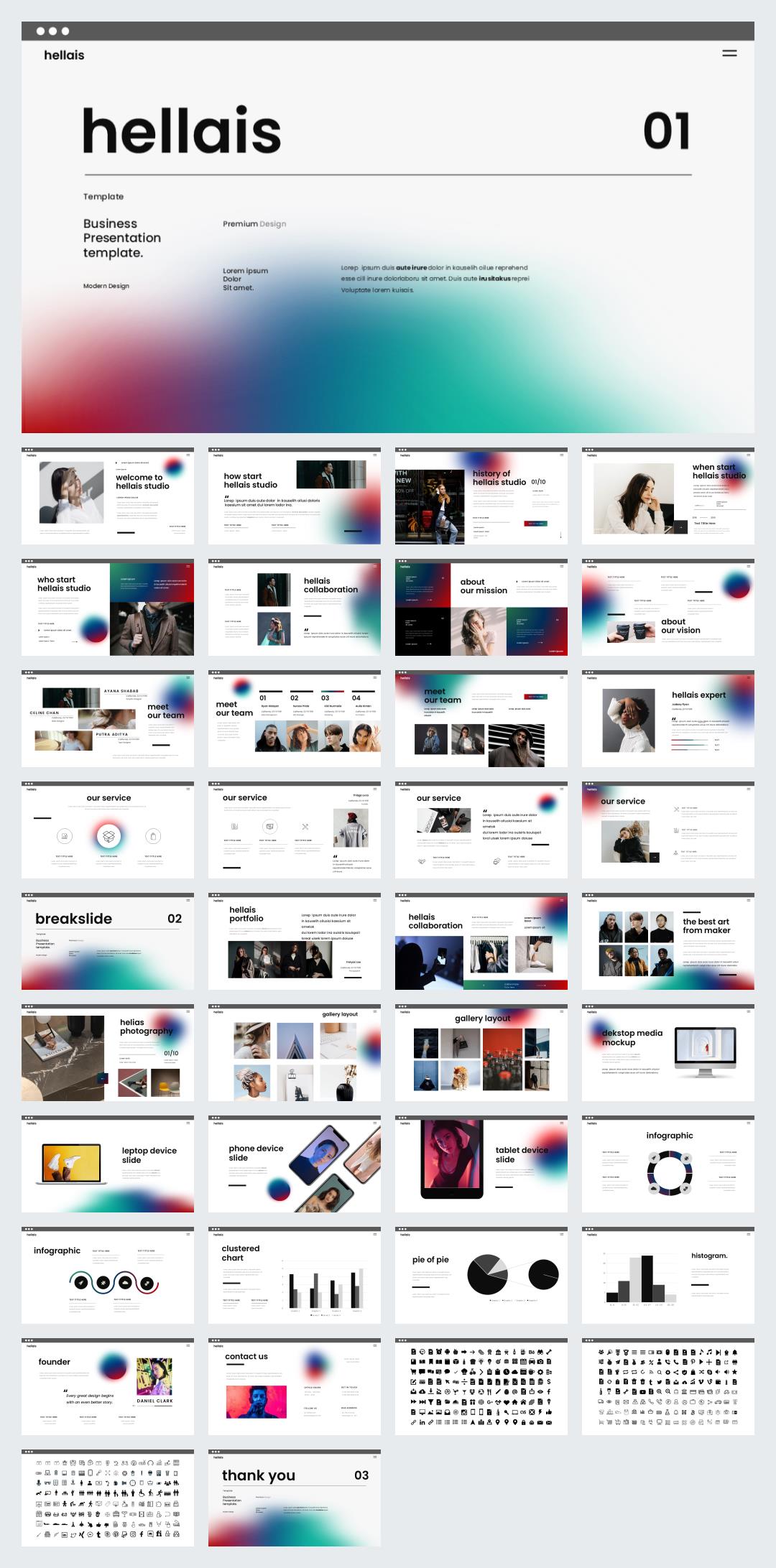 多彩现代工作汇报PPT模板.pptx