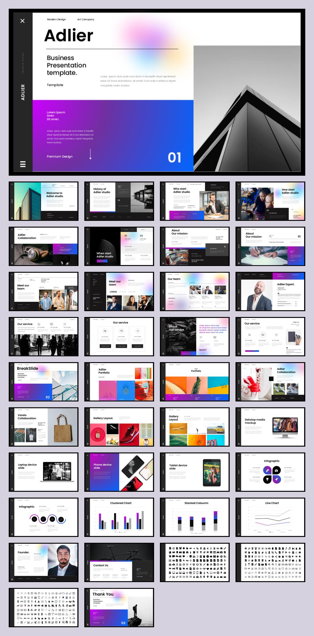 紫黑色摩登计划总结PPT模板.pptx
