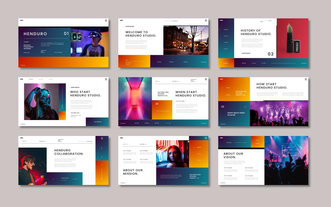 蓝橙色酷夜计划总结PPT模板.pptx