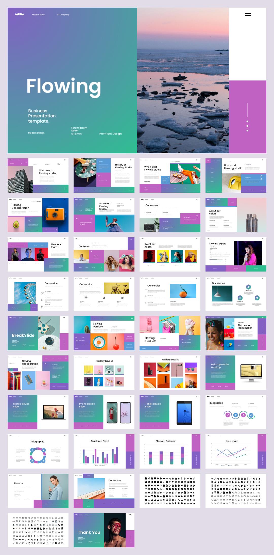 彩色缤纷计划总结PPT模板.pptx