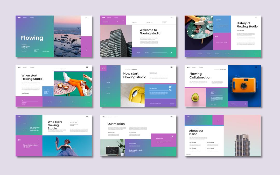 彩色缤纷计划总结PPT模板.pptx