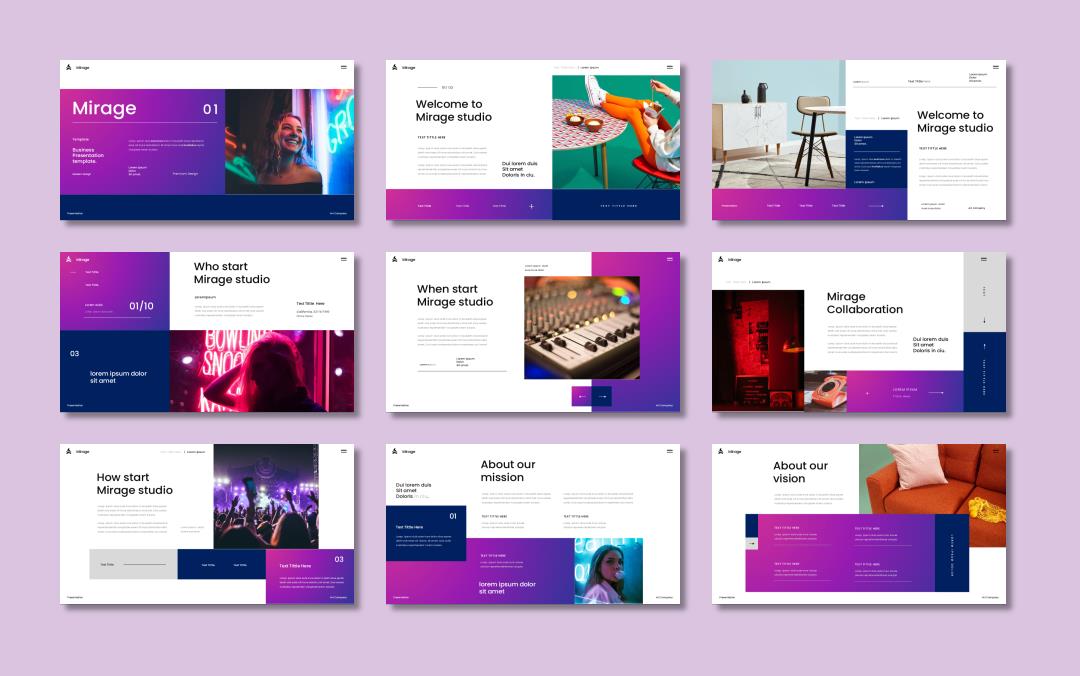 紫色潮流工作汇报PPT模板.pptx