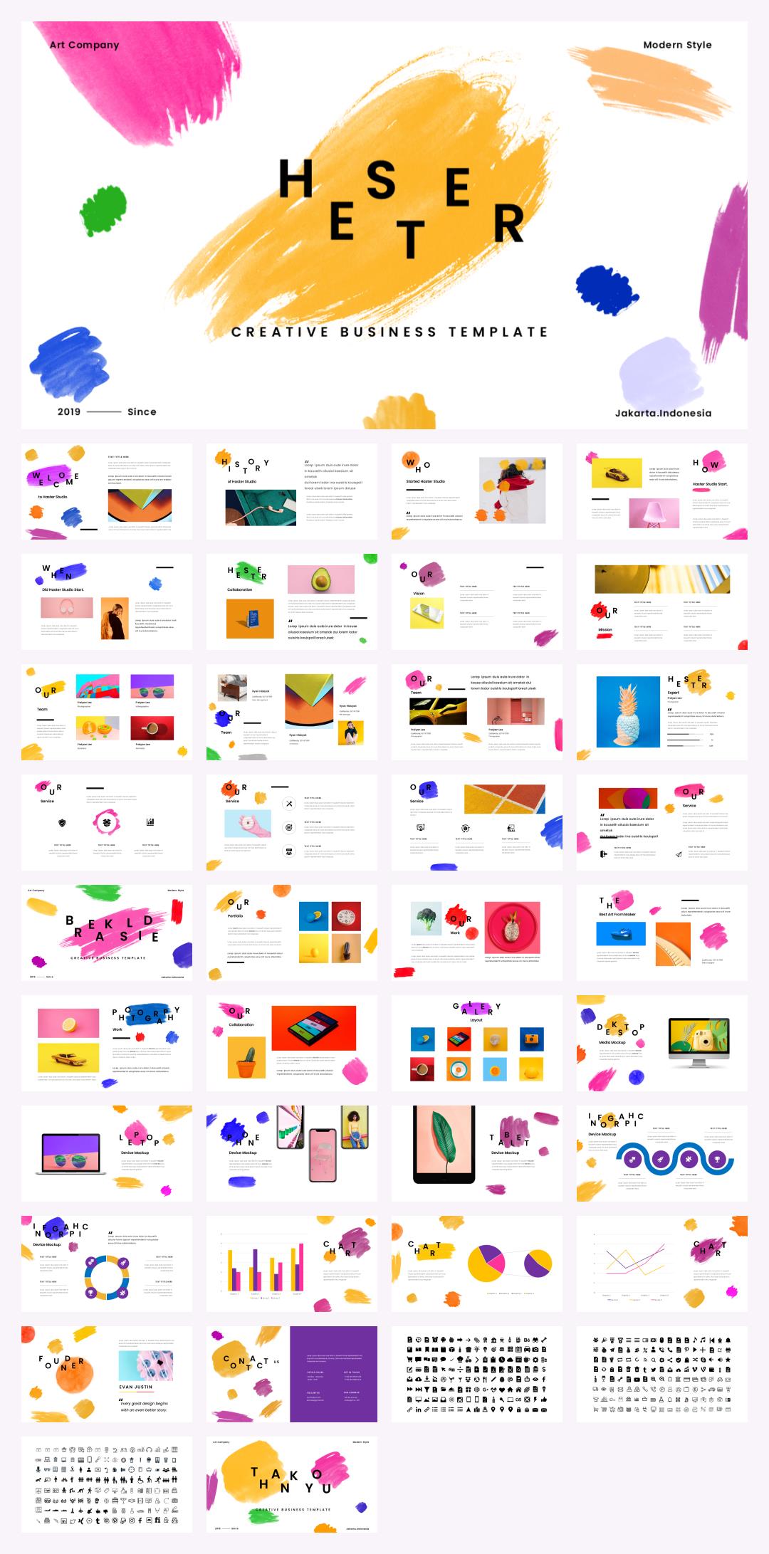 多彩现代工作汇报PPT模板.pptx