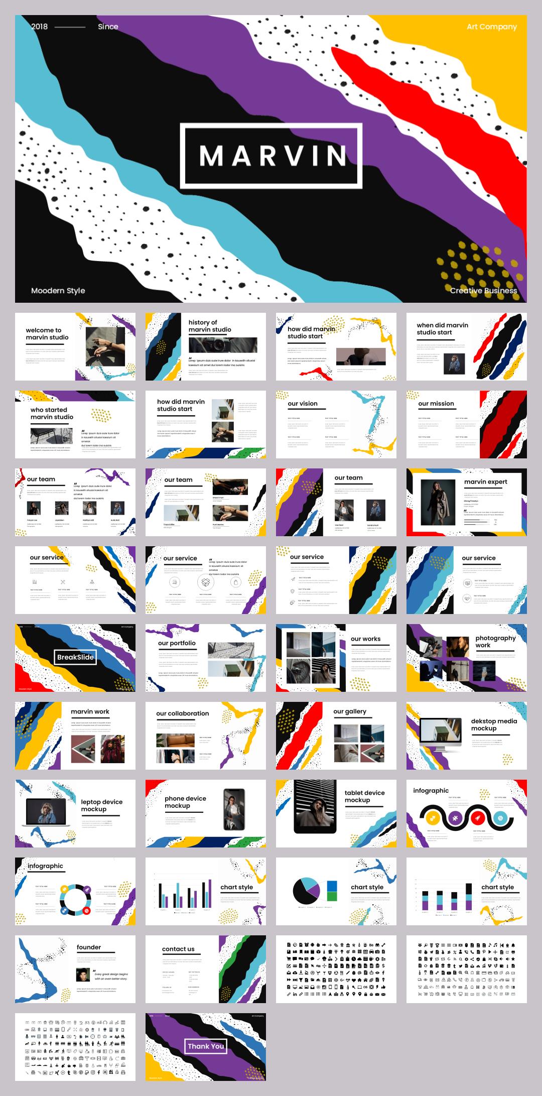 多彩现代工作汇报PPT模板.pptx