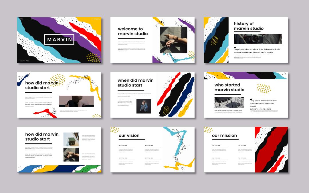 多彩现代工作汇报PPT模板.pptx