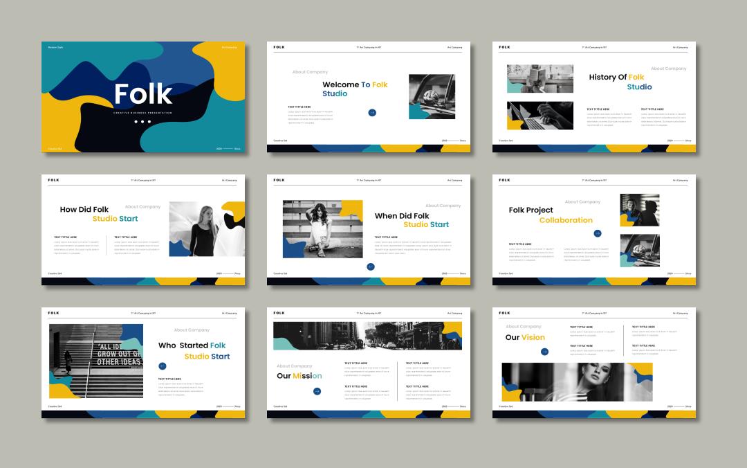 黄色艺术计划总结PPT模板.pptx