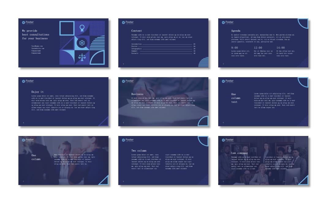 社会法律文学学术PPT模板