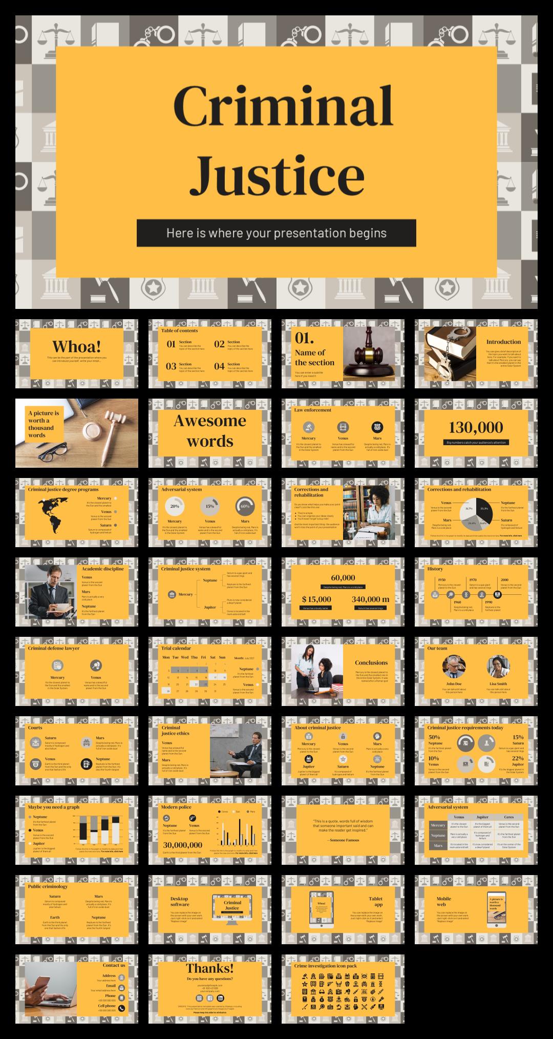 社会法律文学学术PPT模板