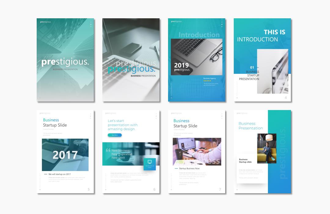 竖版A4格式PPT模板