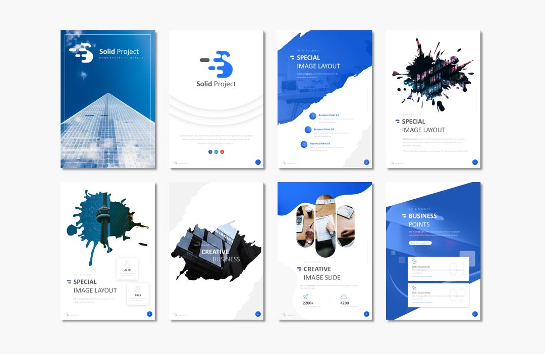 竖版A4格式PPT模板