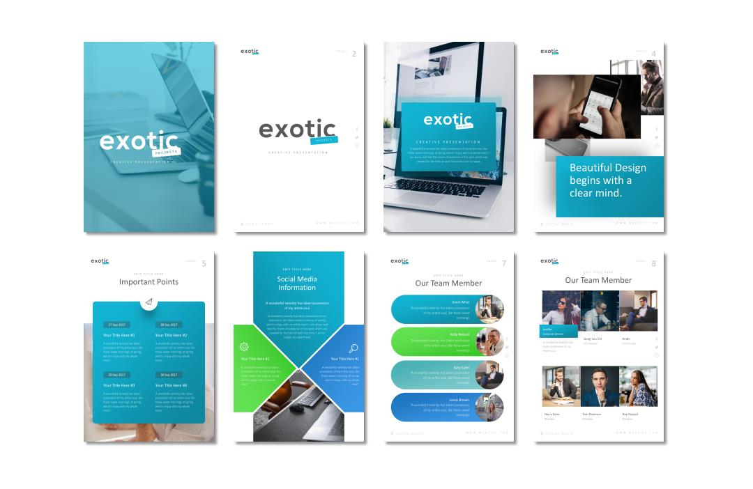 竖版A4格式PPT模板