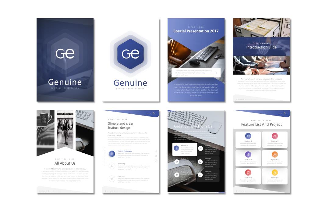 竖版A4格式PPT模板