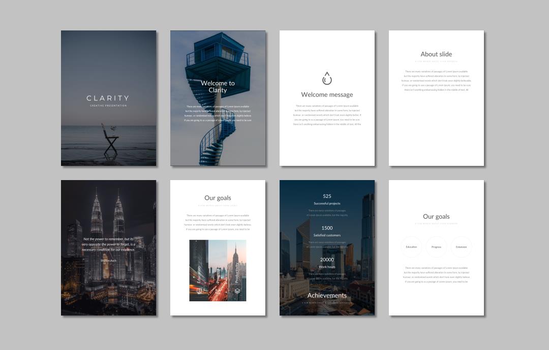 竖版A4格式PPT模板