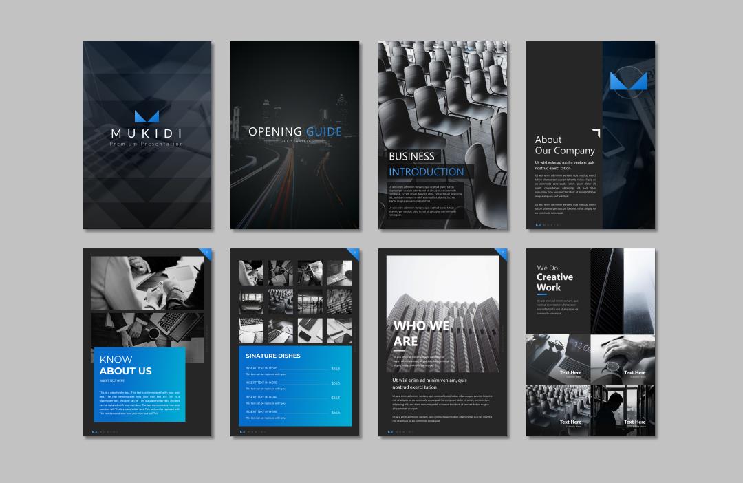 竖版A4格式PPT模板