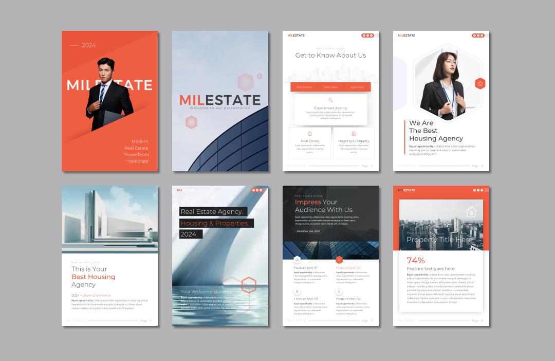 竖版A4格式PPT模板