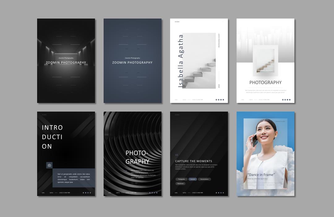 竖版A4格式PPT模板