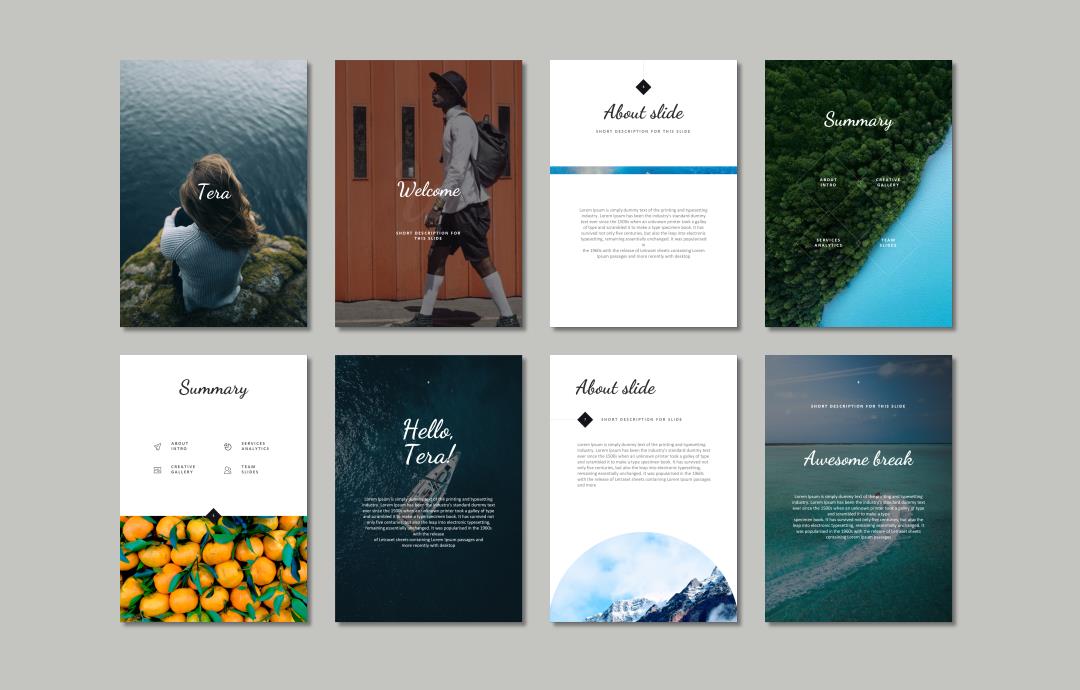 竖版A4格式PPT模板