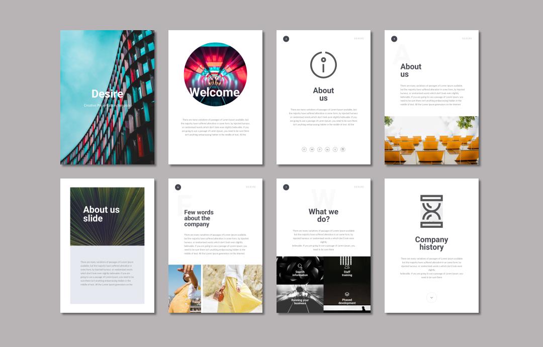 竖版A4格式PPT模板