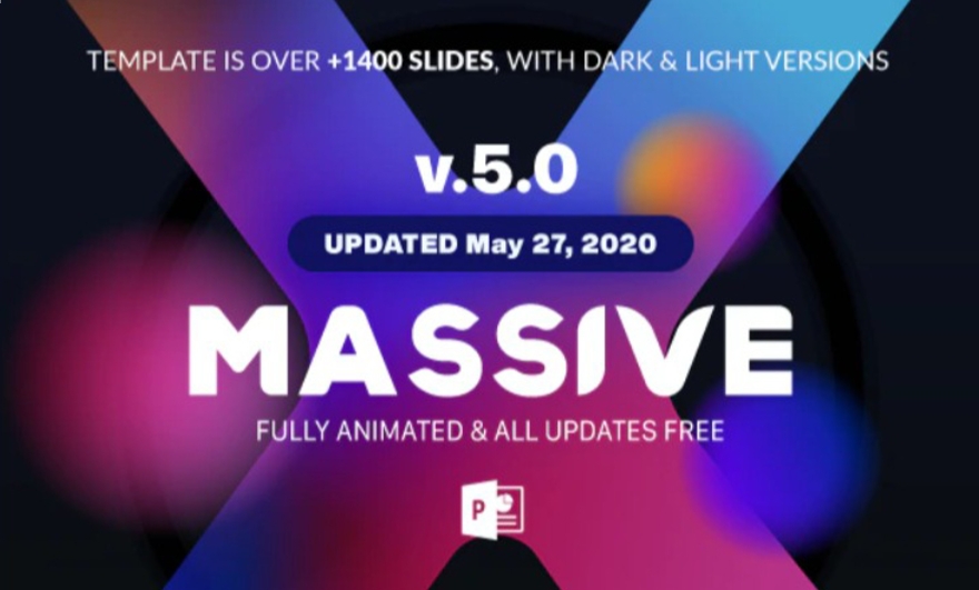 710+元素功能强大的幻灯片演示PPT模板v.5.0