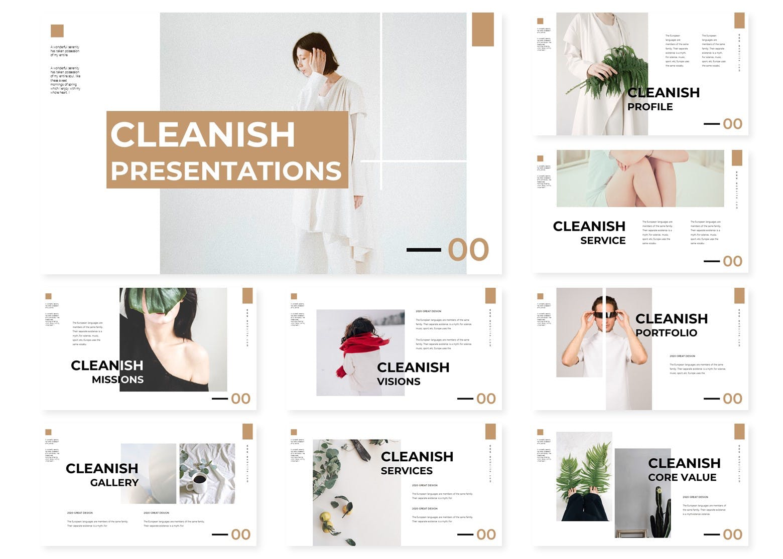 时尚的额居家风格PPT模板吧下载[PPTX]