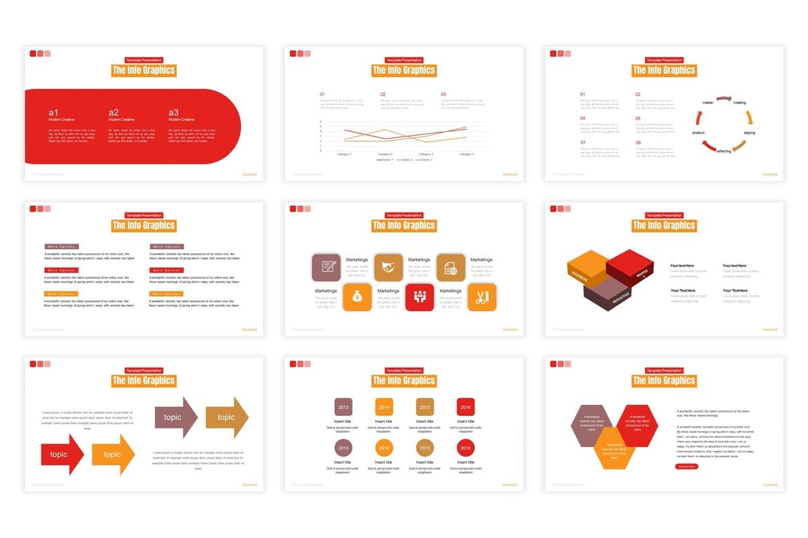 时尚醒目配色的高品质多用途大数据powerpoint幻灯片演示模板（pptx）