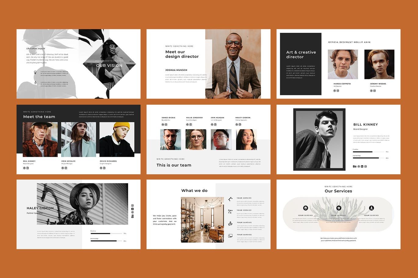 时尚高端简约优雅多用途的powerpoint幻灯片演示模板（pptx）