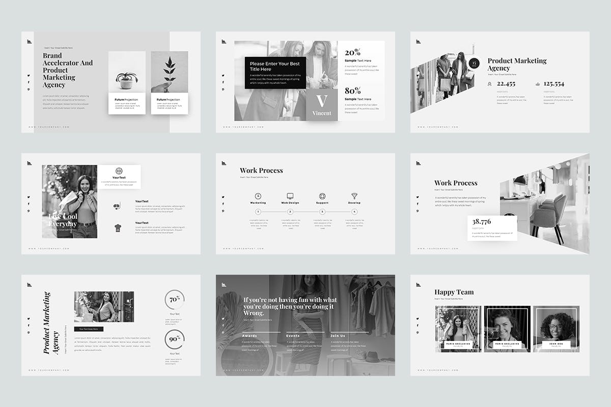 干净有创意的PPT模板下载(PPTX)