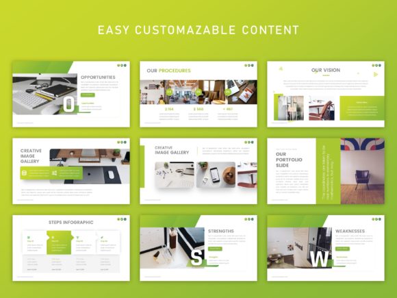 创意的企业多用途业务演示PPT幻灯片模板