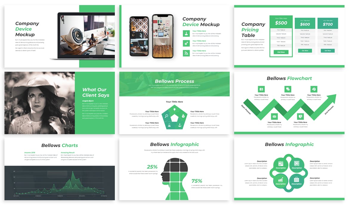 时尚商业PPT模板下载（PPTX）