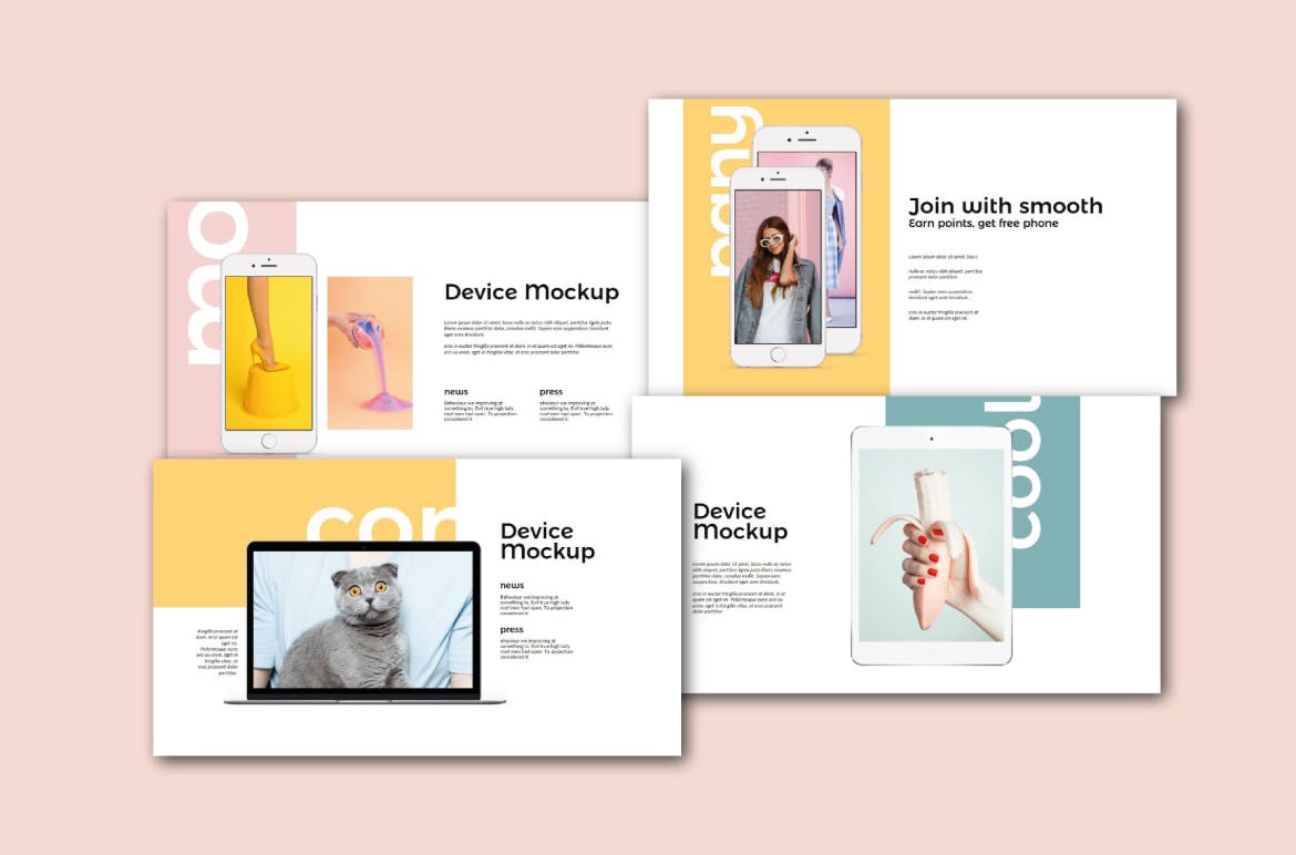 时尚简约的PPT模板模板(PPTX)