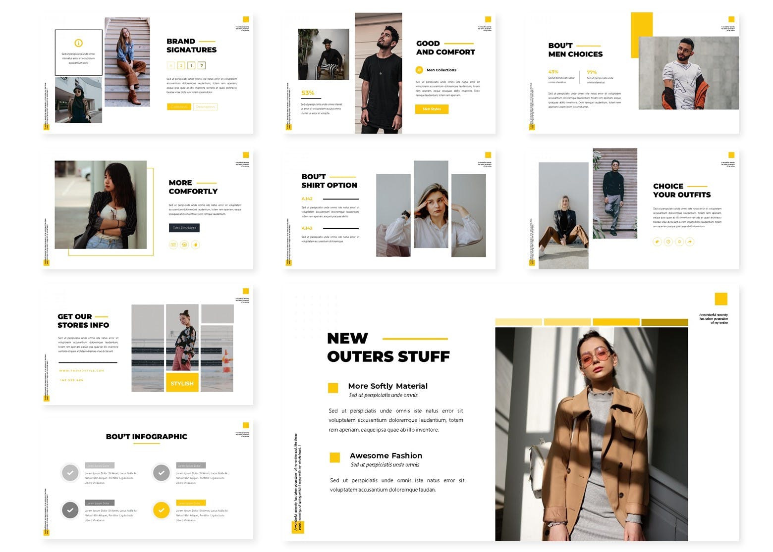 时尚简约的PPT模板下载（PPTX）