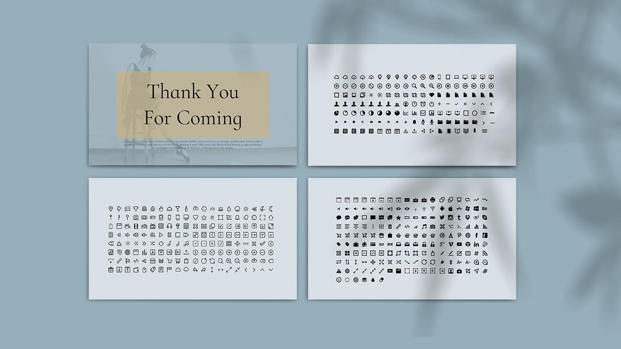 时尚优雅多用途的简约大数据powerpoint幻灯片演示模板(pptx)