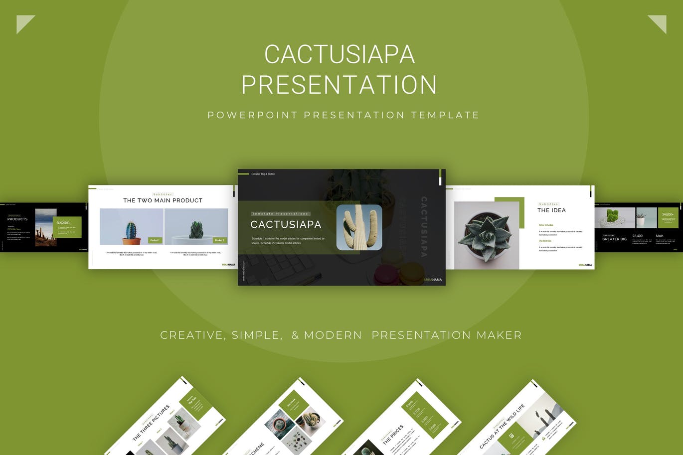 清新简约时尚多用途powerpoint幻灯片演示模板（pptx）