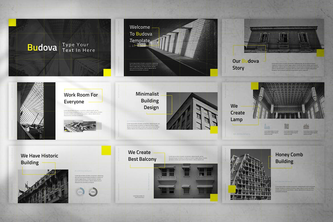 时尚高端简约高级灰配色的高品质业务大数据powerpoint幻灯片演示模板（pptx）