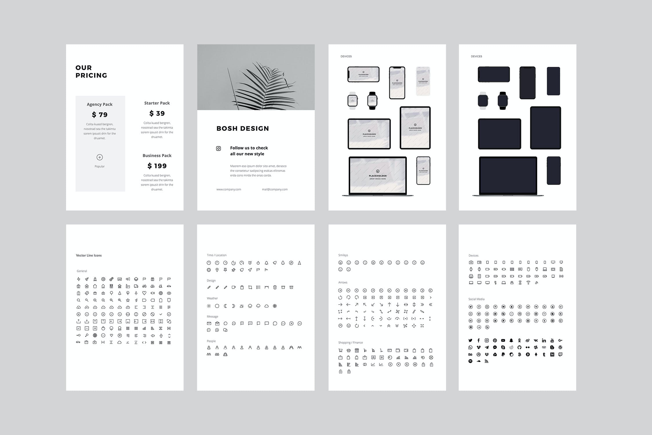 垂直版本的PPT模板（PPTX）